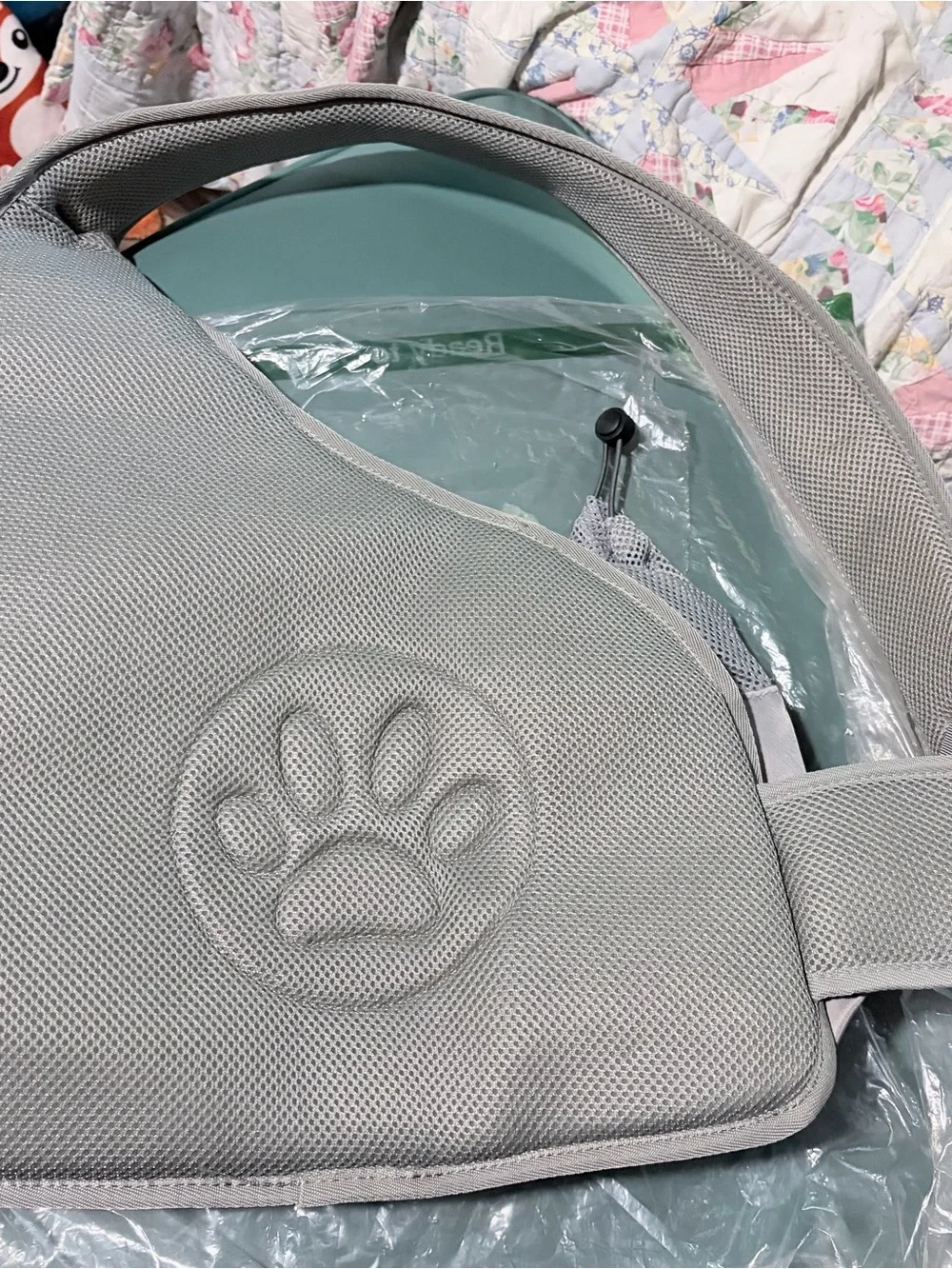 Pet Sling Bag in light grey - NEW